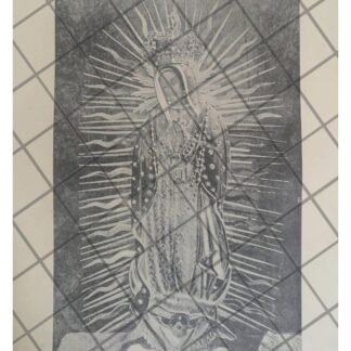 GRABADO ANTIGUO 1938 VIRGEN DE GUADALUPE. ALBINO ITALIA