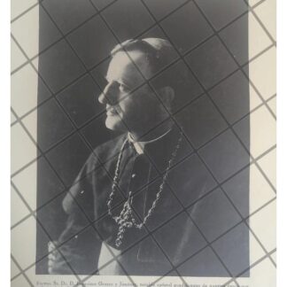 GRABADO ANTIGUO ARZ. FRANCISCO OROZCO Y JIMENES 1938