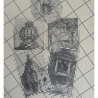 GRABADO ANTIGUO NICHOS DE CAPILLA DEL POCITO CDMX 1938