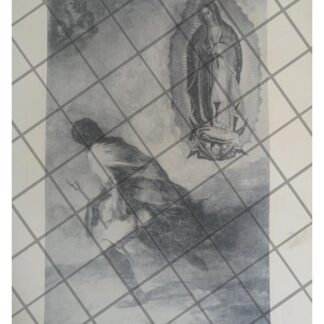 LITOGRAFIA ANTIGUA SEGUNDA APARICION A JUAN DIEGO 1938
