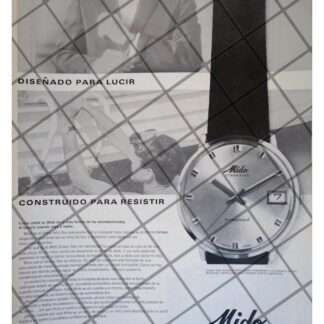 CARTEL PUBLICITARIO RETRO RELOJES MIDO OCEAN STAR 1965 /5