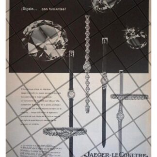 CARTEL RETRO 1957 RELOJES JAEGER LECOULTRE 1958 /RARO