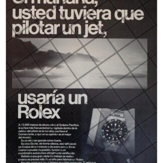 CARTEL PUBLICITARIO RETRO RELOJES ROLEX OYSTER 1969 /33
