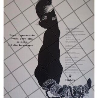 RARO CARTEL PUBLICITARIO RETRO RELOJES ROLEX 1960 /32