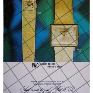 CARTEL PUBLICITARIO RETRO RELOJES INTERNATIONAL WATCH 67 /2