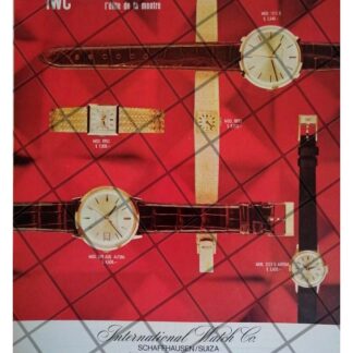 CARTEL PUBLICITARIO RETRO RELOJES INTERNATIONAL WATCH 67