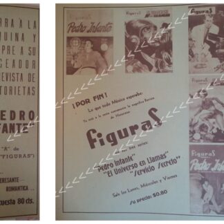 CARTEL PUBLICITARIO RETRO LANZAN REVISTA PEDRO INFANTE /N11