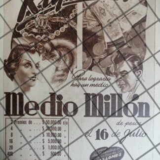 AFICHE RETRO. LOTERIA NACIONAL1941 /243