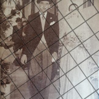 AFICHE ANTIGUO. BODA SOLORZANO PESADO 1941