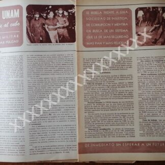 CARTEL ANTIGUO. CONFLICTO ESTUDIANTIL AGOSTO 1968