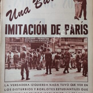 CARTEL ANTIGUO. CONFLICTO ESTUDIANTIL 1968 ISAAC OCHOTERENA