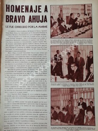 CARTEL ANTIGUO. HOMENAJE A VICTOR BRAVO AHUJA 1968