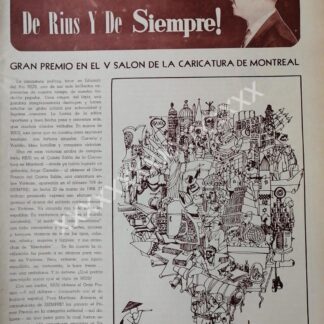 CARTEL ANTIGUO. EDUARDO DEL RIO (RIUS) GANA EN MONTREAL 60s