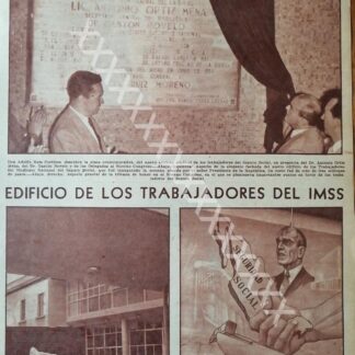 CARTEL ANTIGUO ORIGINAL DE . INAUGURAN EDIFICIO DEL S.N.T.S.S 1956