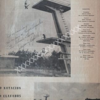 CARTEL ANTIGUO DEPORTIVO EDUARDO CHAVEZ 1955 TMPS. RARO