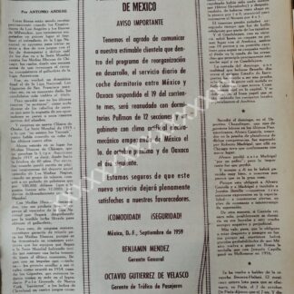 CARTEL ANTIGUO FERROCARRILES NACIONALES 1959 /827