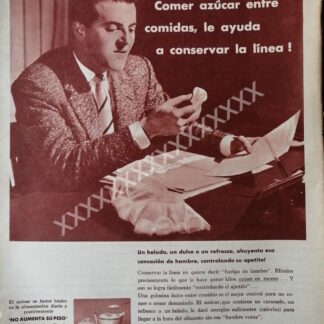 CARTEL ANTIGUO CAMPAÑA PROCONSUMO DE AZUCAR 1959 /828