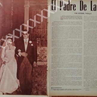 CARTEL ANTIGUO ORIGINAL DE . BODA. LELO COUTTOLENC 1956