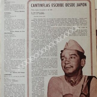 CARTEL ANTIGUO ORIGINAL DE CARTA DE CANTINFLAS 1955