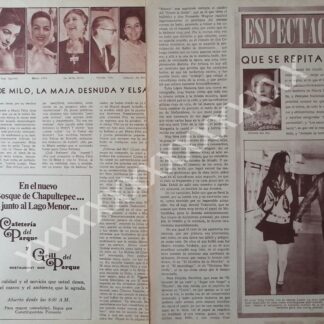 CARTEL ANTIGUO ORIGINAL DE NOTAS DE DOLORES DEL RIO 1950s