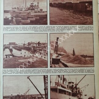 CARTEL ANTIGUO ORIGINAL DE CONSTRULLEN MUELLE PUERTO TAMPICO 1955