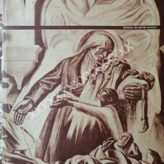 CARTEL ANTIGUO ORIGINAL DE , MURAL DE TOMAS CHAVEZ MORADO 1956