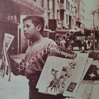 CARTEL ANTIGUO ORIGINAL DE , NIÑO VENDEDOR DE PERIODICOS 1955
