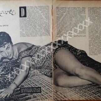 NOTA DE PRENSA ANTIGUA 50s ACTRIZ. CARMEN ROMANO /FEP