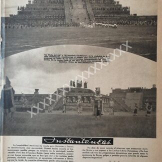 NOTA PRENSA ANTIGUA 1936 PIRAMIDES DE TEOTIHUACAN
