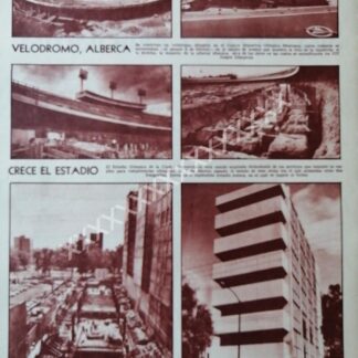 NOTA PRENSA ANTIGUA CONSTRUYEN VILLA OLIMPICA 1967