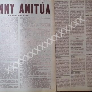NOTA PRENSA ANTIGUA 1967 ENTREVISTA A FANNY ANITUA