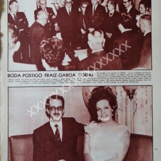 CARTEL ANTIGUO. BODA. GARCIA POSTIGO 60s