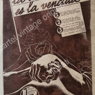 CARTEL ANTIGUO ORIGINAL DE LOTERIA NACIONAL DIBUJO: CLEMENTE ISLAS ALLENDE 1937