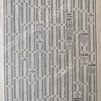 CARTEL ANTIGUO ORIGINAL DE LISTA DE PREMIOS LOTERIA NACIONAL 14 MARZO 1969 /131