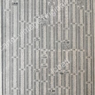 CARTEL ANTIGUO ORIGINAL DE LISTA DE PREMIOS LOTERIA NACIONAL 8 AGOSTO 1969 /132