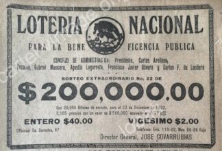 CARTEL ANTIGUO ORIGINAL DE LOTERIA NACIONAL. 1922 /104