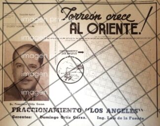 PUBLICIDAD ANTIGUA COLONIA LOS ANGELES. TORREON 1940