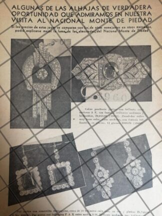 AFICHE ANTIGUO NACIONAL MONTE DE PIEDAD 1922