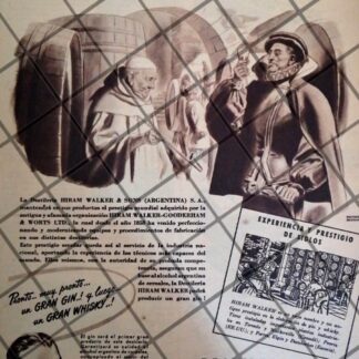 DESTILERIAS HIRAM WALKER Y SONS 1946 ARGENTINA