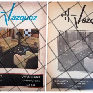 2 AFICHES RETRO MUEBLERIA HERMANOS VAZQUEZ 1983