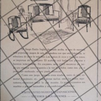 AFICHE RETRO TIENDA SALINAS Y ROCHA 1929