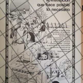 AFICHE RETRO DE GOBIERNO CAMPAÑA CONASUPO 1980s /6