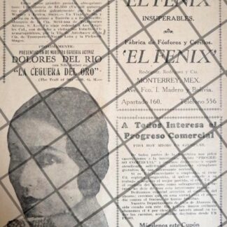 AFICHE RETRO. DOLORES DEL RIO, TEATRO VARIEDADES 1929 Y MAS