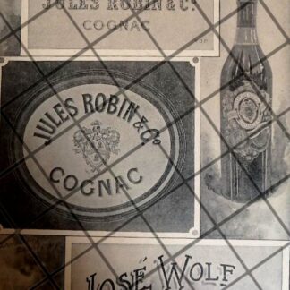 CARTEL PUBLICITARIO ANTIGUO COGNAC JULES ROBIN 1897 /3