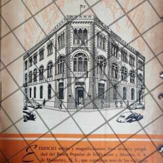 CARTEL RETRO BANCO POPULAR DE EDIFICACION Y AHORRO 1945