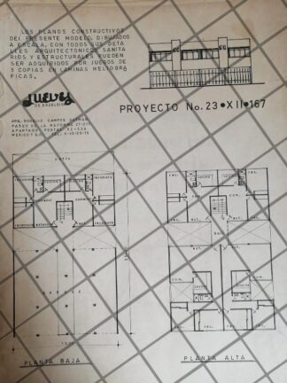 PUBLICIDAD RETRO ARQUITECTO ROGELIO CAMPOS GUZMAN 1969 4