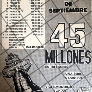 PUBLICIDAD ANTIGUA LOTERIA NACIONAL 1973 /203