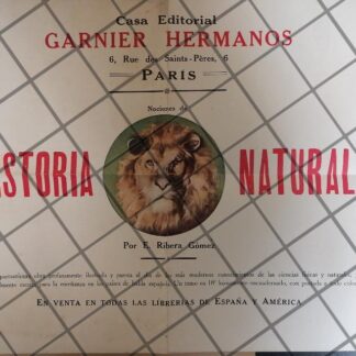 CARTEL PUBLICITARIO ANTIGUO EDITORIAL GARNIER 1910-15