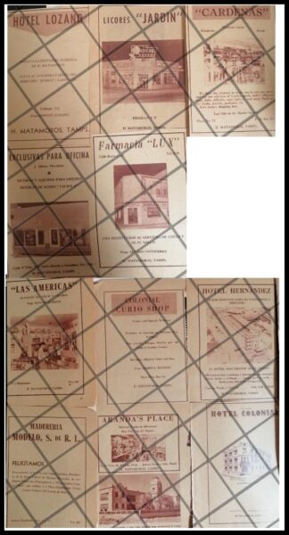 11 AFICHES RETRO PUBLICIDAD ANTIGUA DE MATAMOROS 1940s