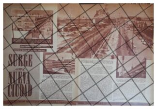 AFICHE RETRO CONSTRUYEN CIUDAD TLATELOLCO 1961